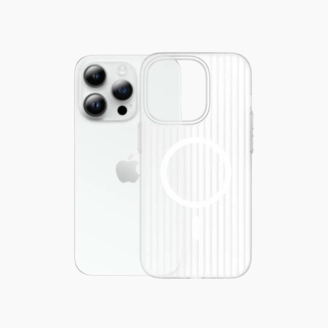 Catchy Jo Corrugated Pattern iPhone Wireless Charger Case