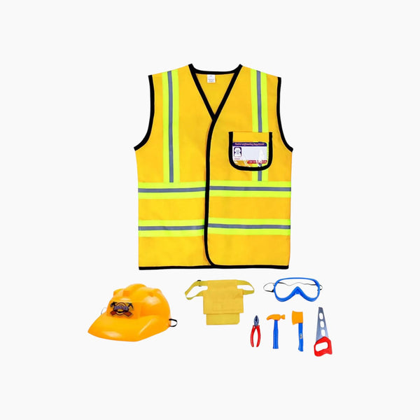 مجموعة زي مهندس مع خوذة