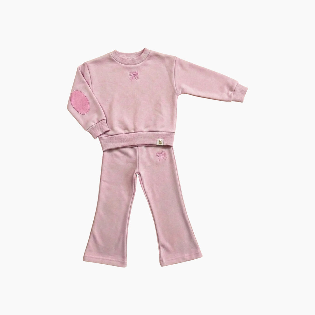 Cozy Kids Bow Set Outfit