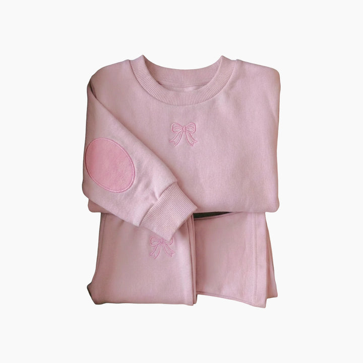 Cozy Kids Bow Set Outfit