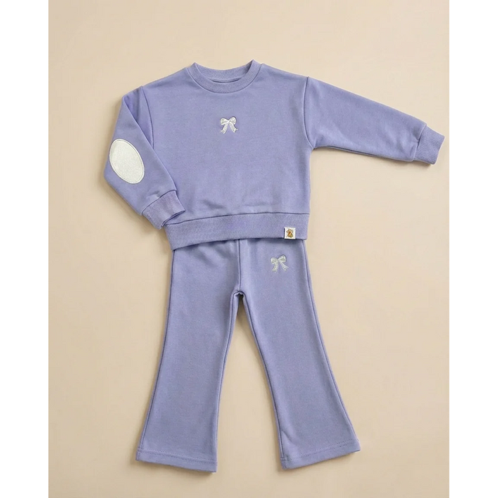 Cozy Kids Bow Set Outfit