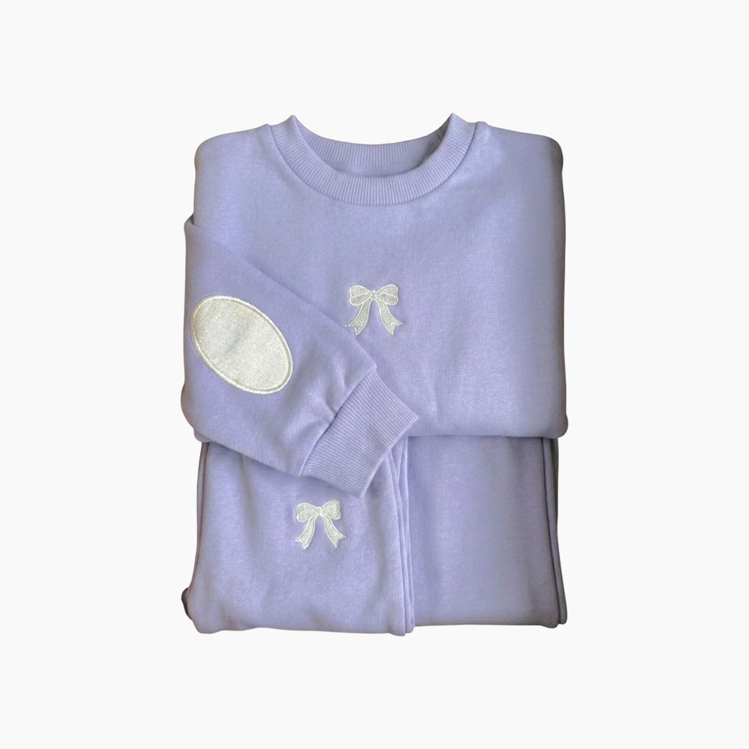 Cozy Kids Bow Set Outfit