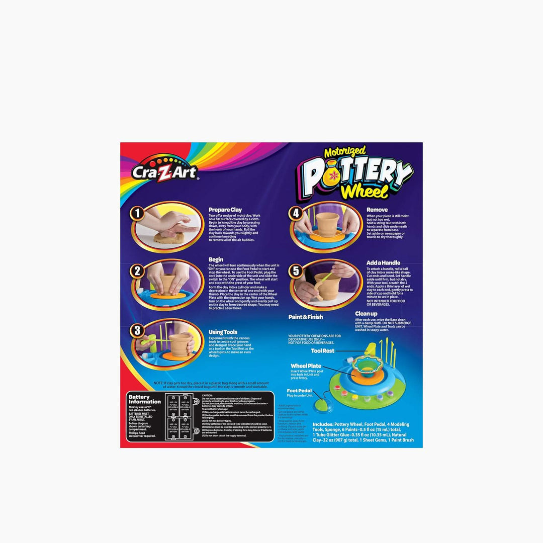 Cra-Z-Art Motorized Pottery Wheel Kit - HUNA