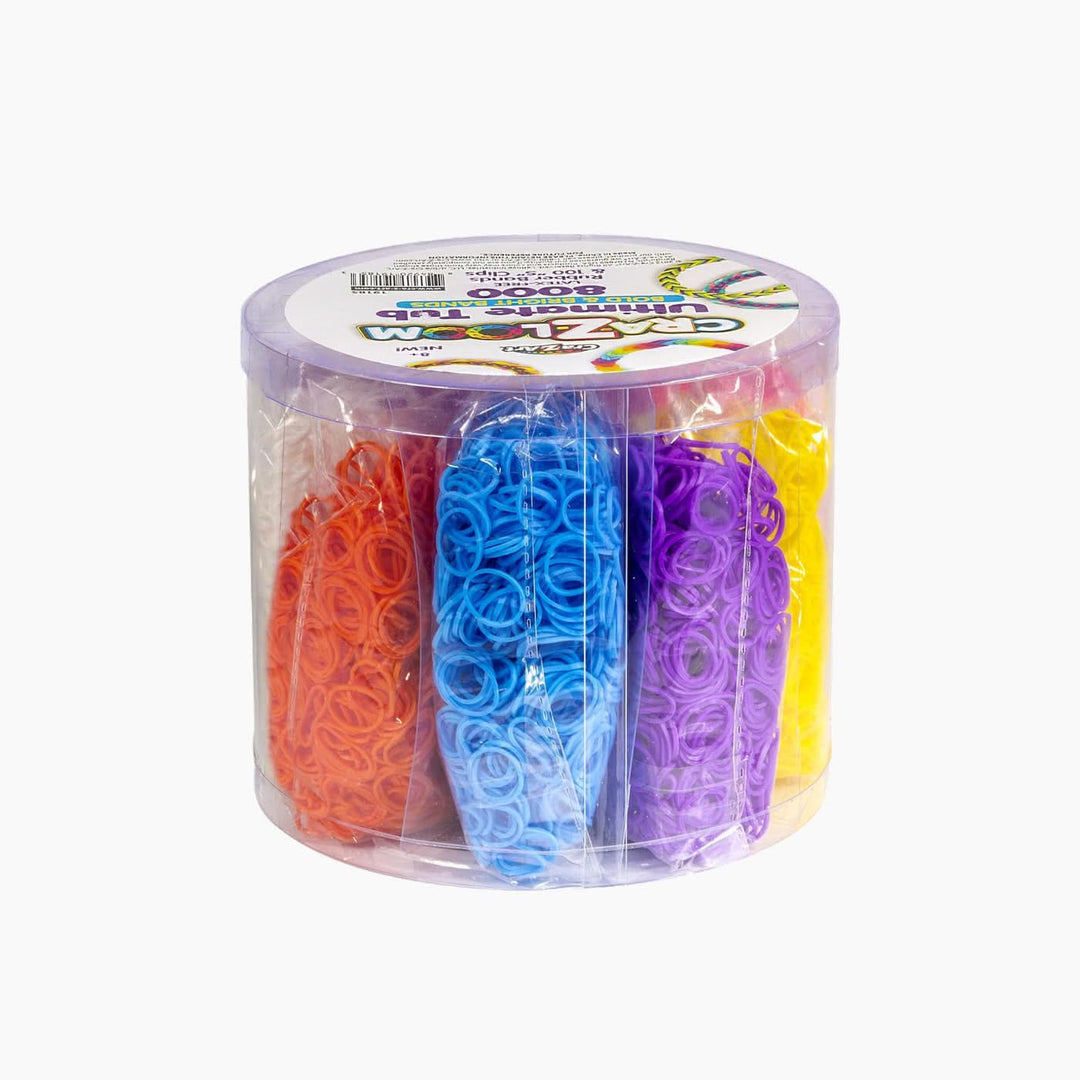 Cra-Z-Art Cra-Z-Loom Ultimate Tub 8000 Rubber Band Refill Kit