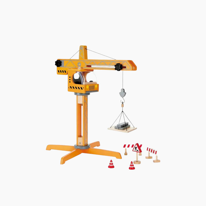 Hape Crane Lift construction set toy