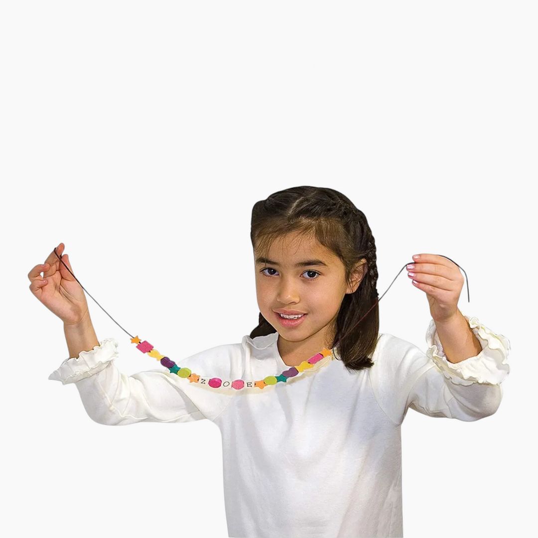 Melissa &amp; Doug Alphabet Beads Wooden Bead Kit - HUNA