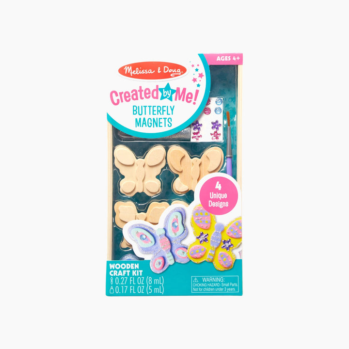 Melissa &amp; Doug wooden craft kit with flower magnets