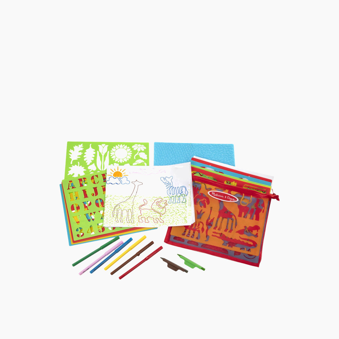 Melissa &amp; Doug Stencil Art Activity Kit - HUNA