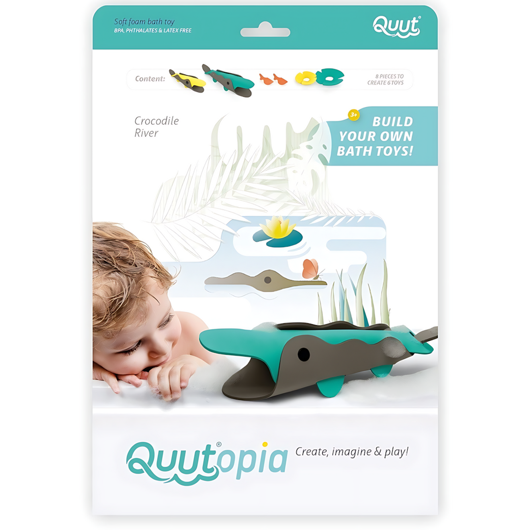 Quut Crocodile River EVA foam construction set