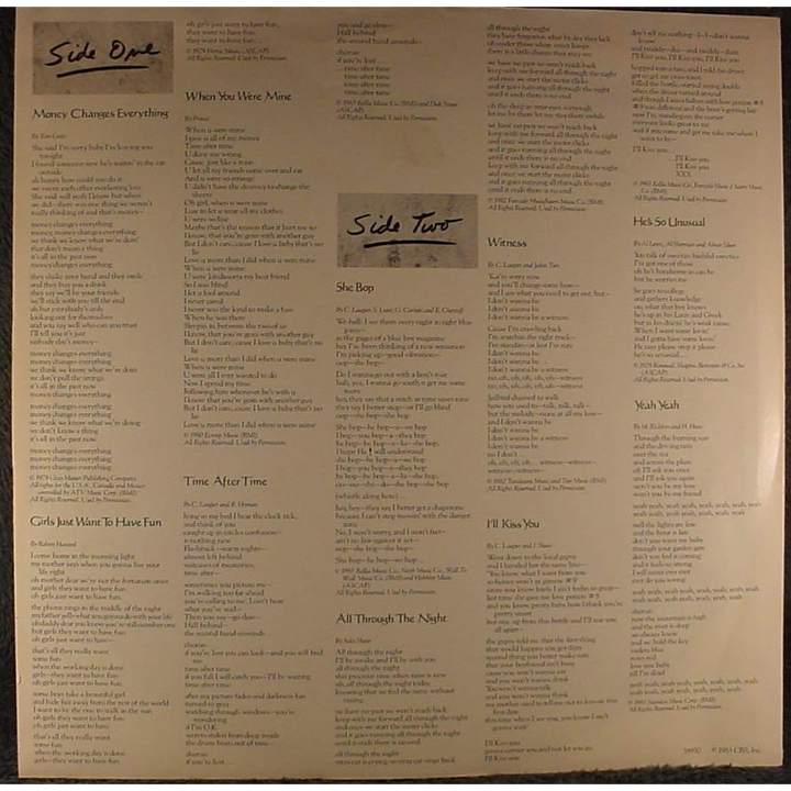 فينيل Cyndi Lauper She&