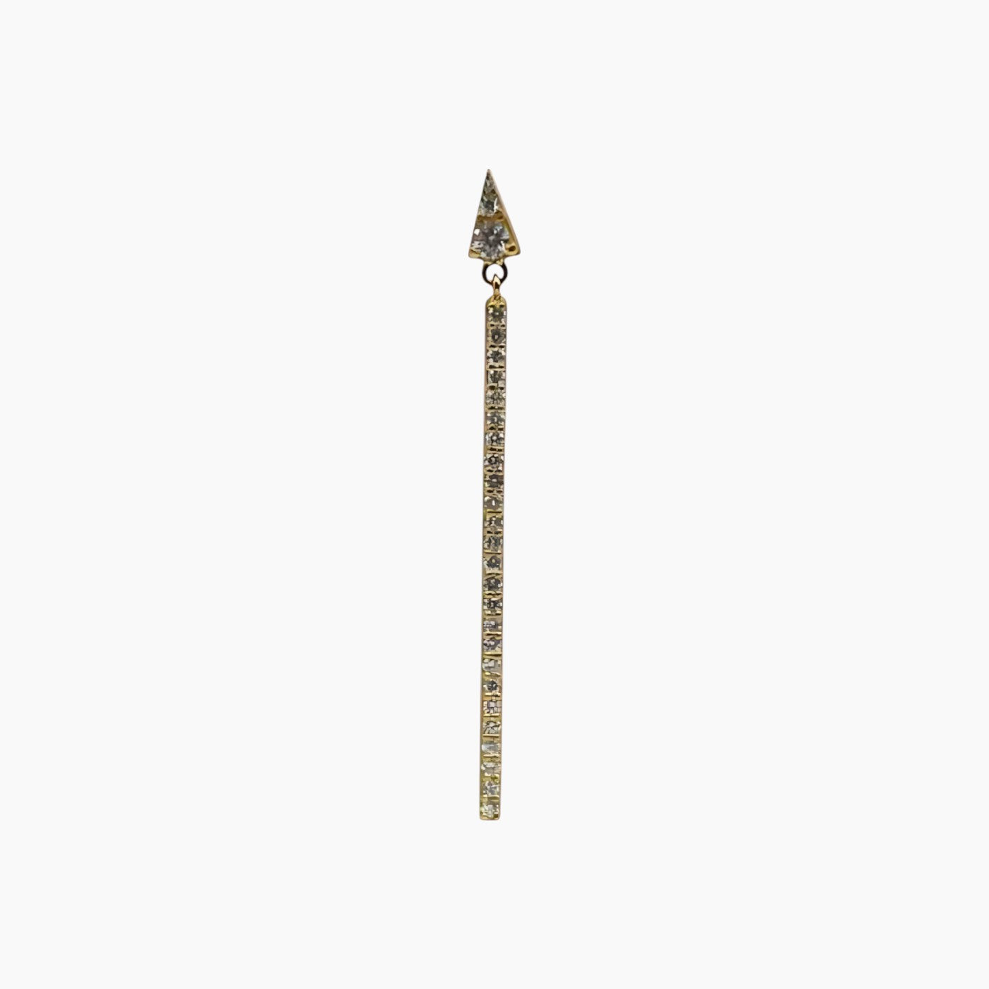 Bella Home White Gold Bar Earring Bella Home White Gold Bar Earring