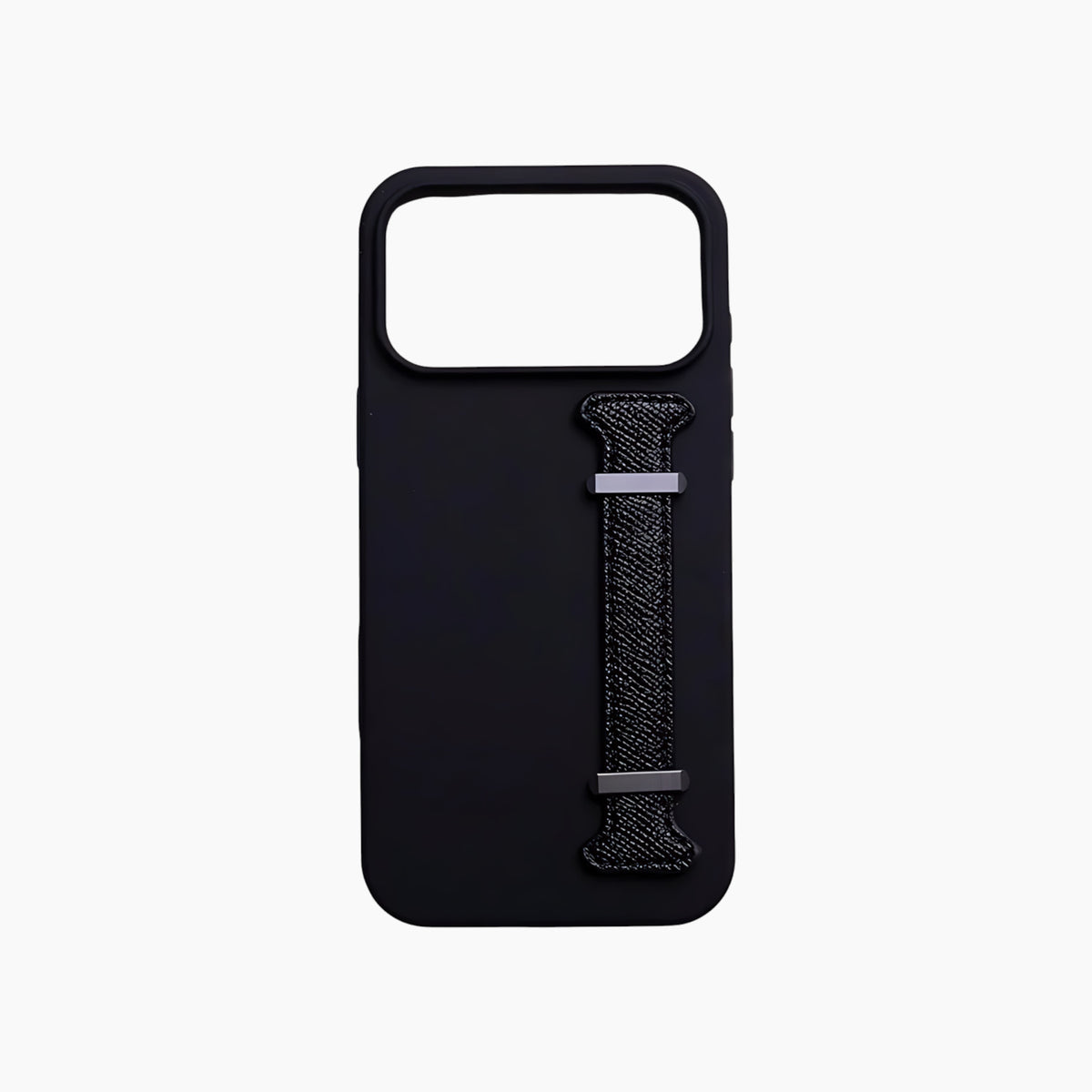 DBlue iPhone Silicone Case With Hand Grip for iPhone 15 plus in black