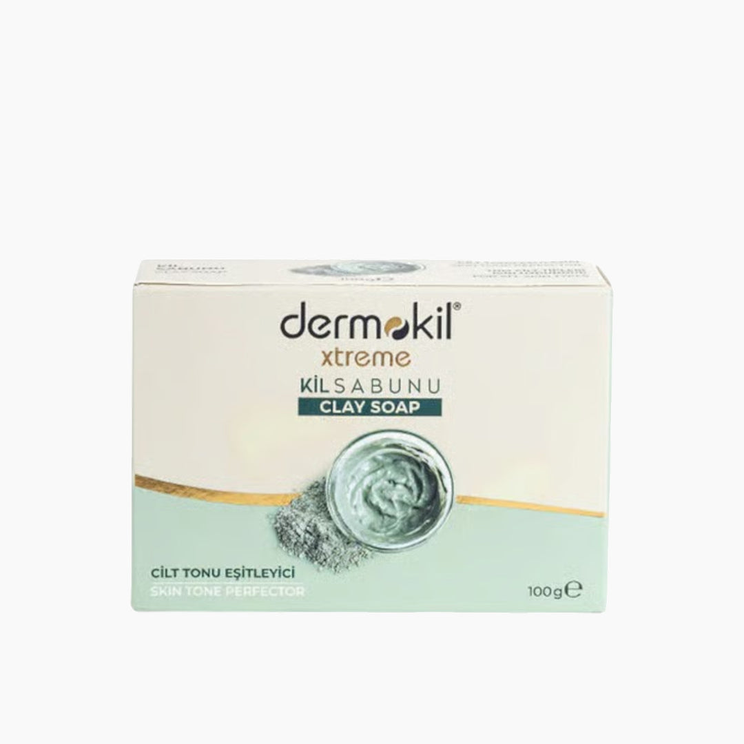 Dermokil natural solid soap, clay infused, 100g