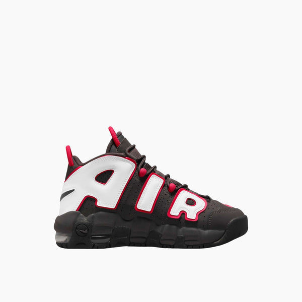 GS) Air More Uptempo 'Medium Ash Siren Red White