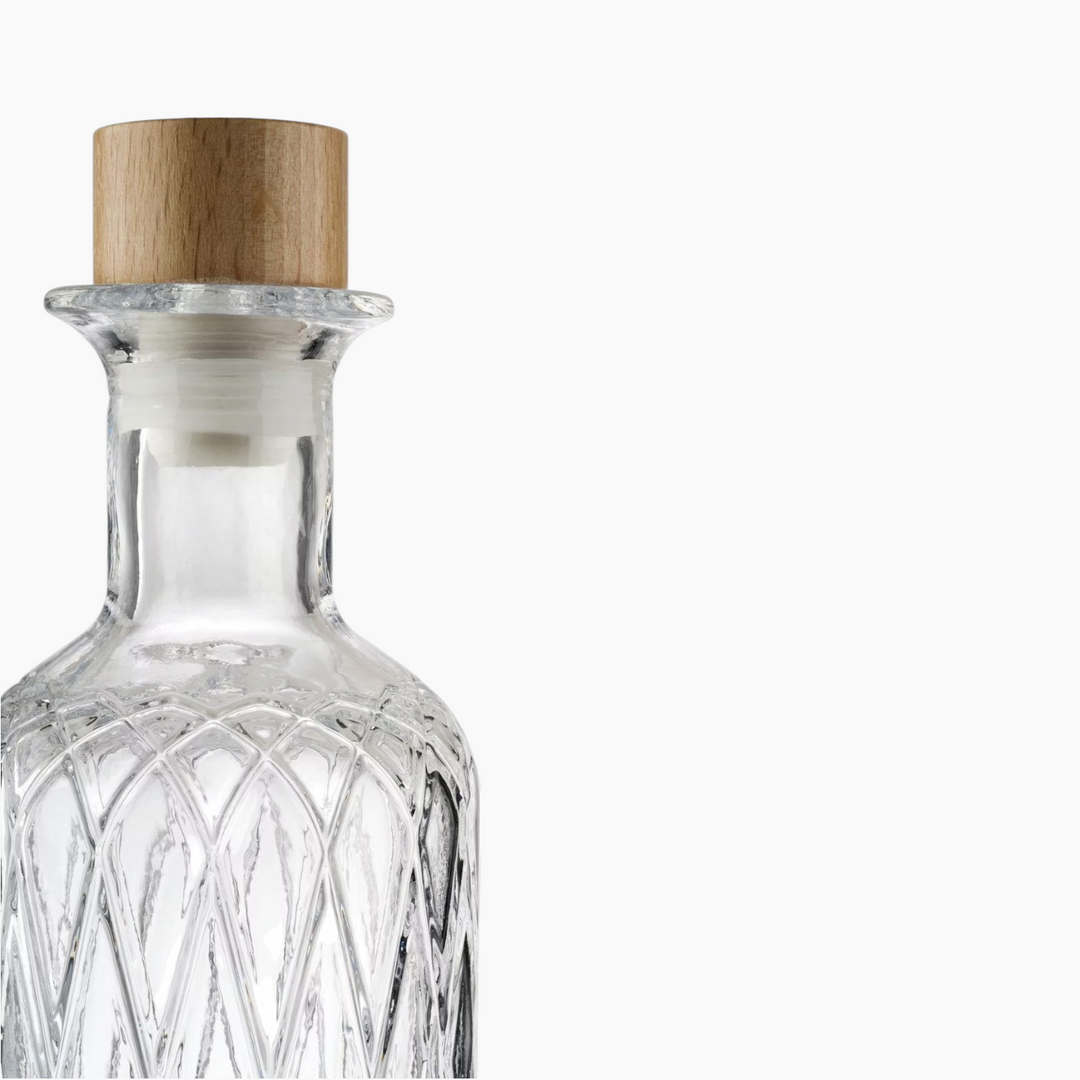 APS Diamond Glass Carafe with Lid
