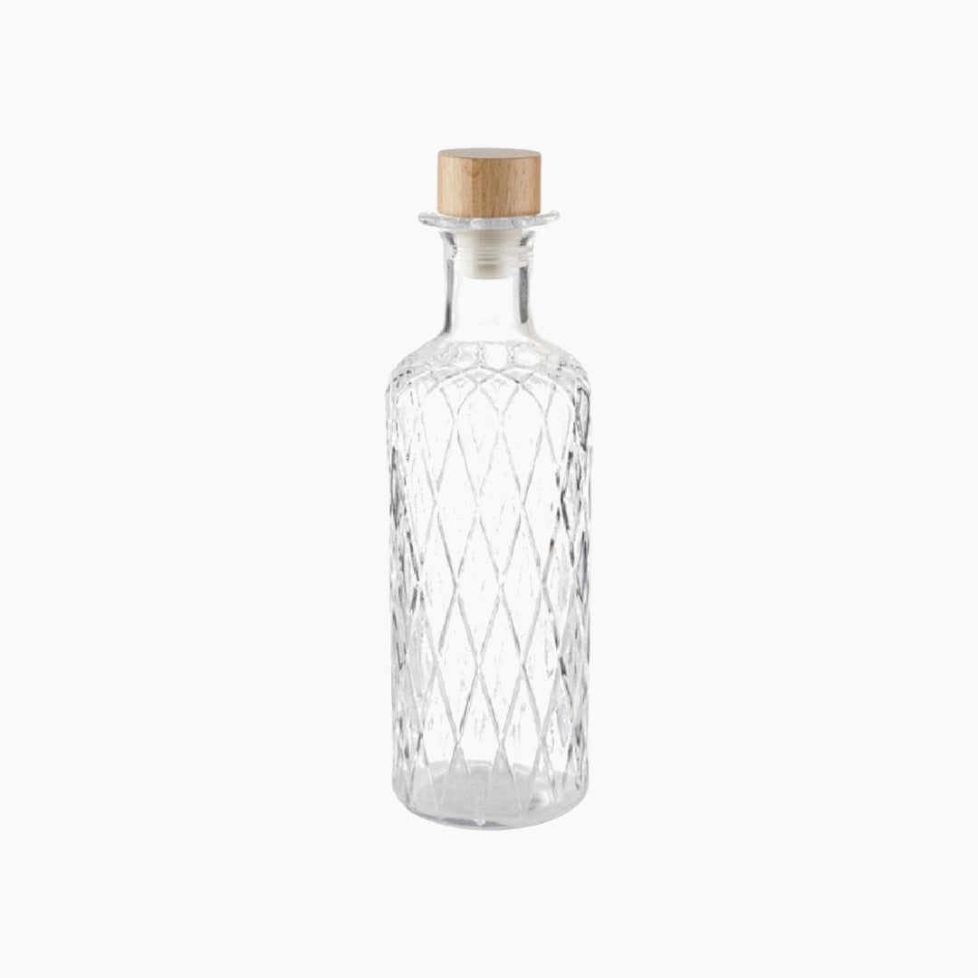 APS Diamond Glass Carafe with Lid