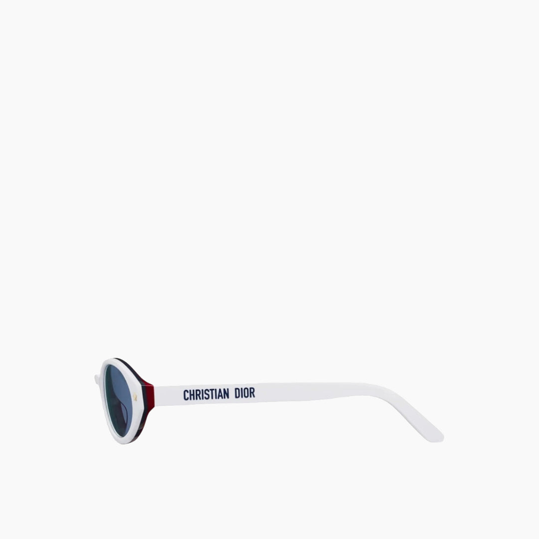 Dior DIORPACIFIC R1I sunglasses in shiny white and blue