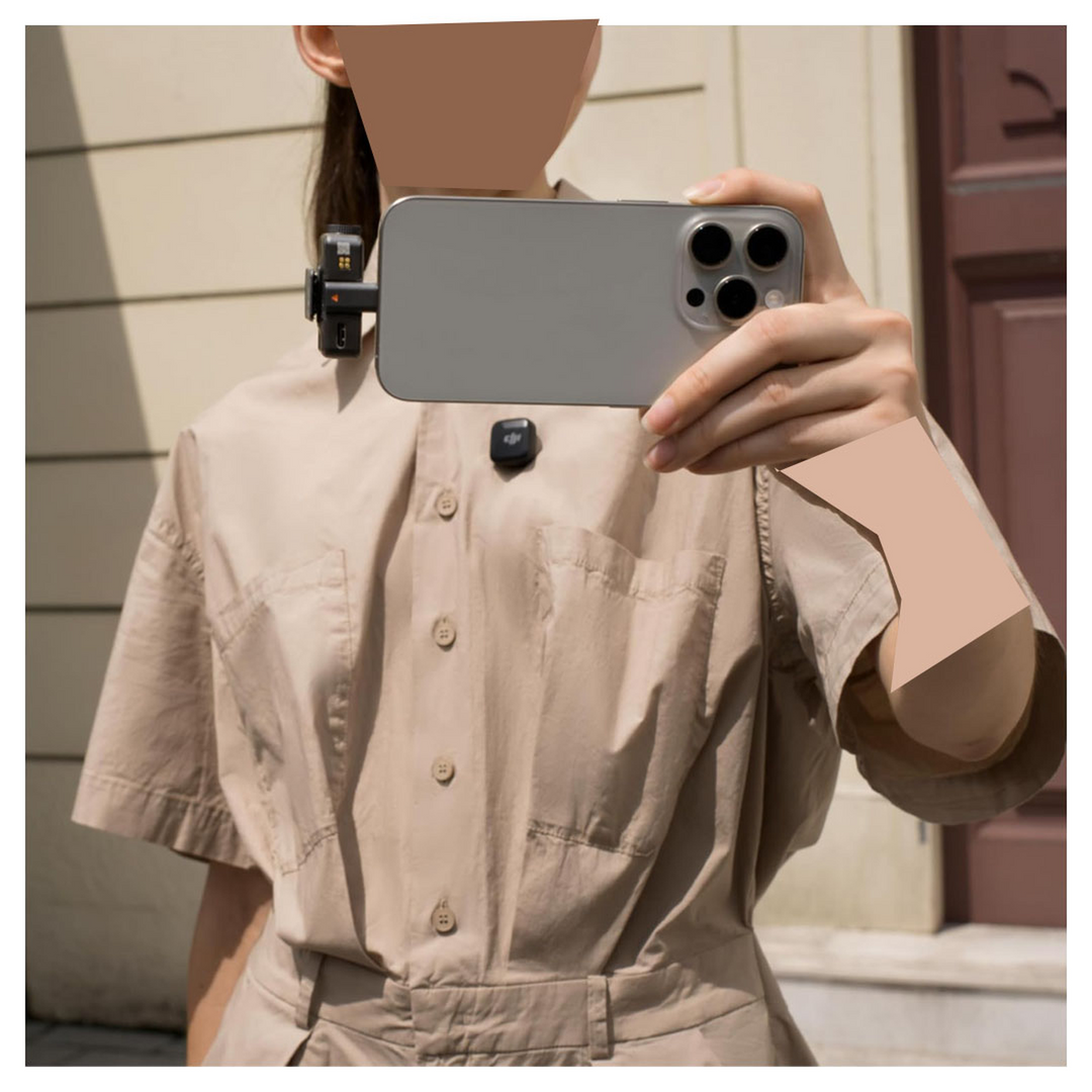 DJI Mic Mini (1 TX + 1 RX) – Wireless Lavalier Microphone.