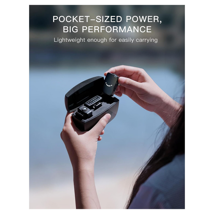 ميكروفون DJI Mic Mini (2 TX + 1 RX + علبة شحن) - ميكروفون لاسلكي صغير الحجم *