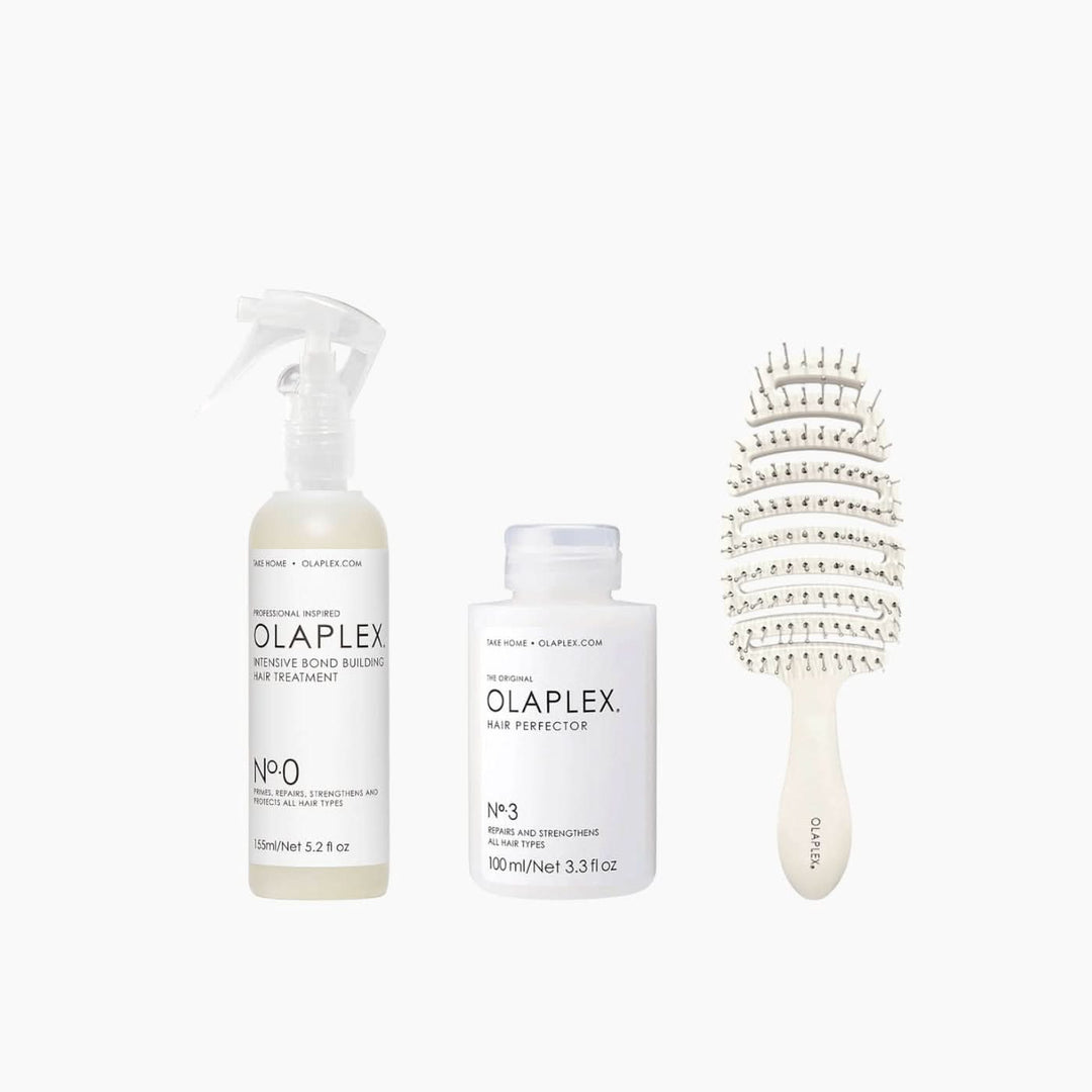 Olaplex No. 0 &amp; No. 3 Hair Repair Treatment Set and Brush
