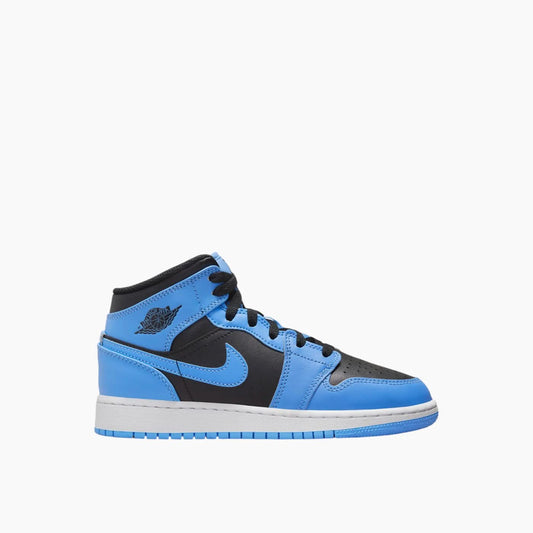 Air Jordan (GS) 1 Mid 'Blue Black'