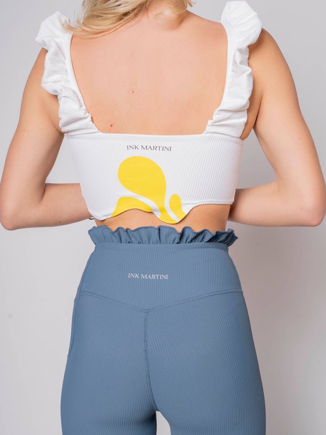 Ink Martini DRIP’D IN WHITE BRA TOP