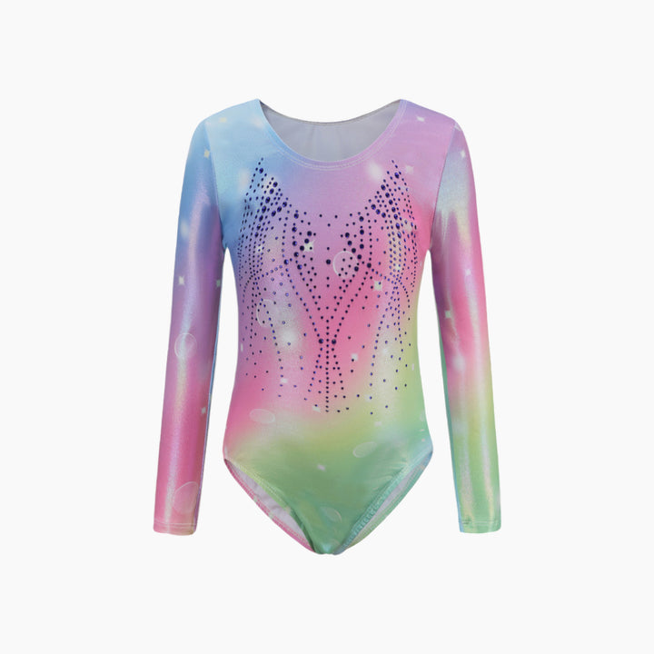 Rainbow Sparkle Gymnastics Leotard Set