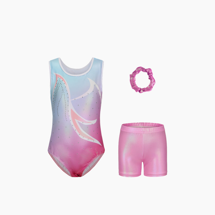 Cotton Candy Gymnastics Leotard Set