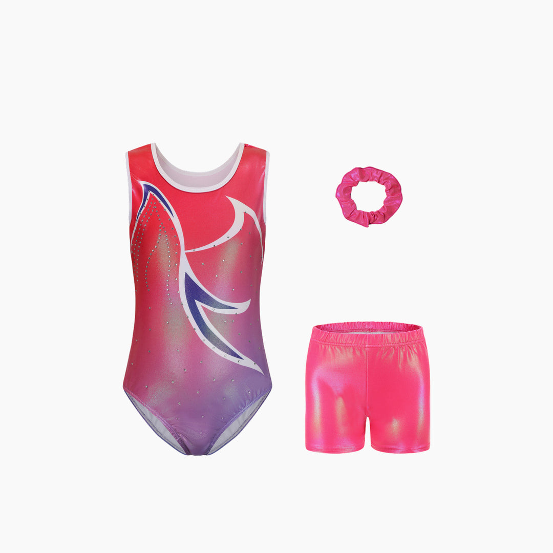 Sunset Glow Gymnastics Leotard Set