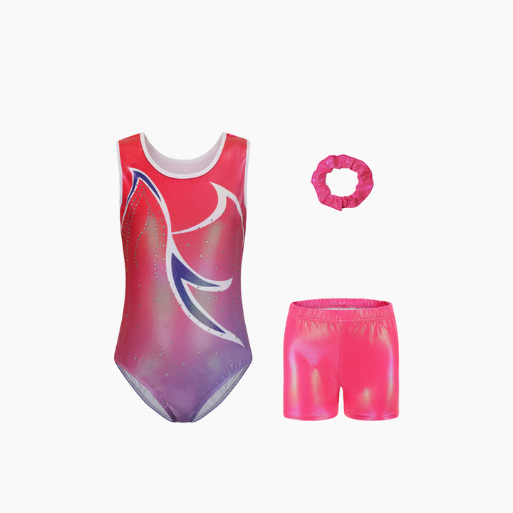 Sunset Glow Gymnastics Leotard Set