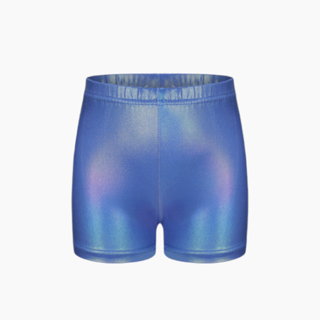 Blue Sleeveless Gymnastics Leotard Set