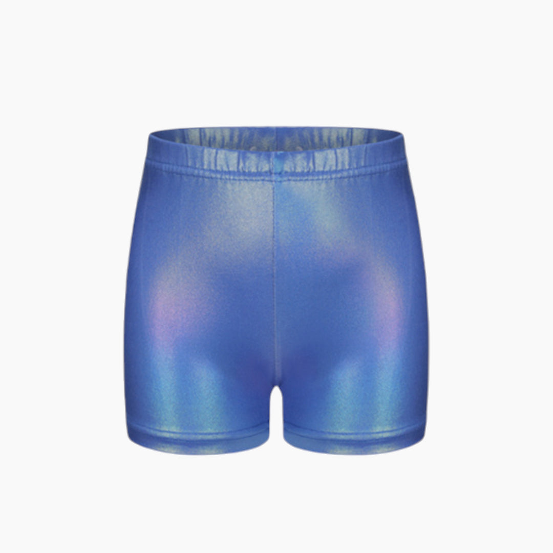 Ocean Blue Sleeveless Sparkle Gymnastics Leotard Set