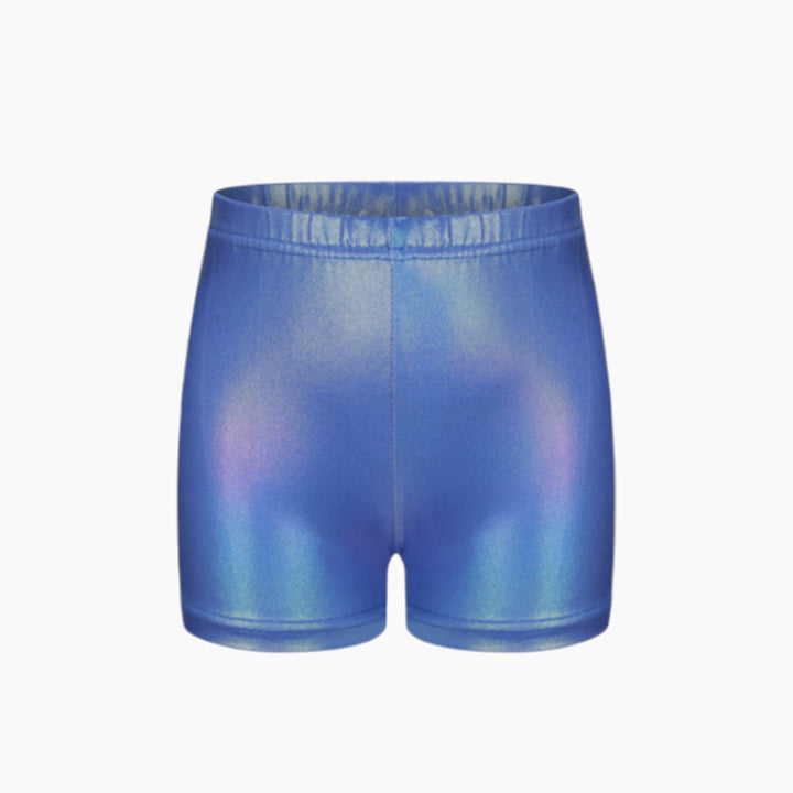 Ocean Blue Sleeveless Sparkle Gymnastics Leotard Set