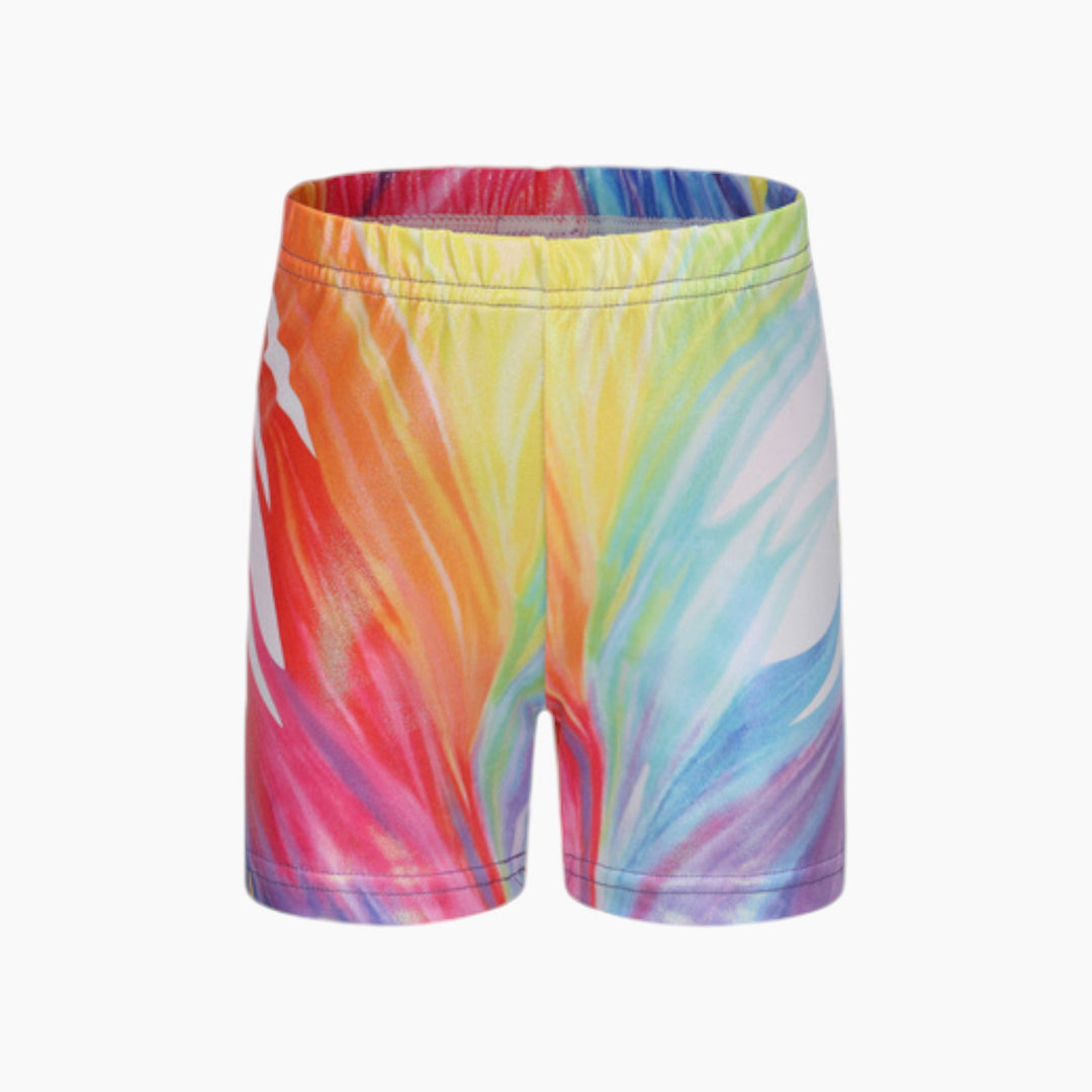 Rainbow Sleeveless Gymnastics Leotard Set