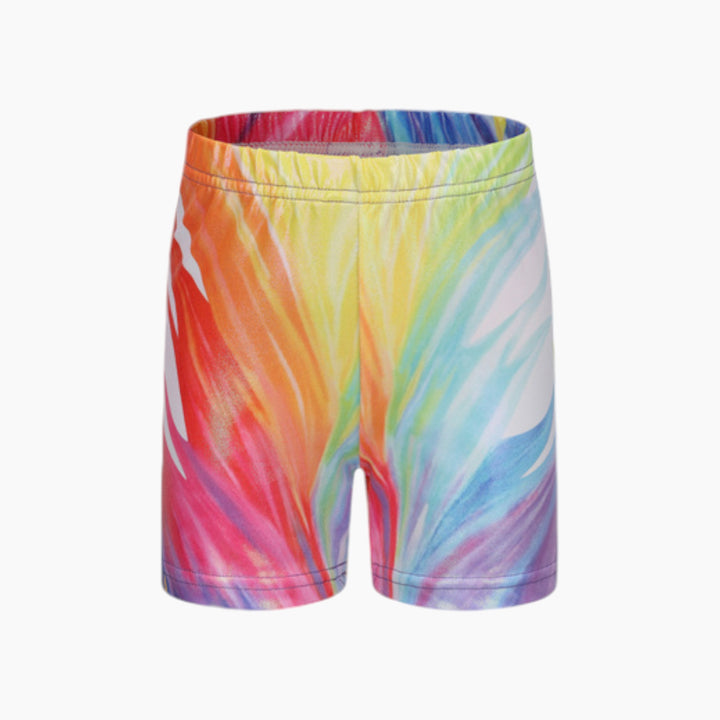 Rainbow Sleeveless Gymnastics Leotard Set