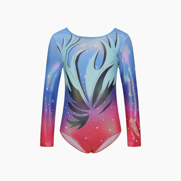 Starlight Pink &amp; Blue Gymnastics Leotard Set