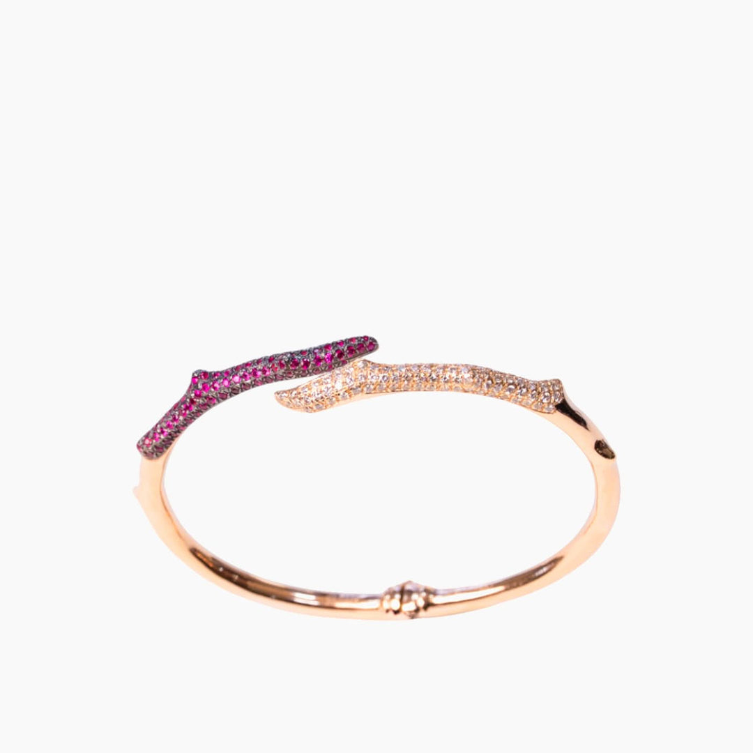 Nadine Shami Crimson Radiance Bangle Bracelet