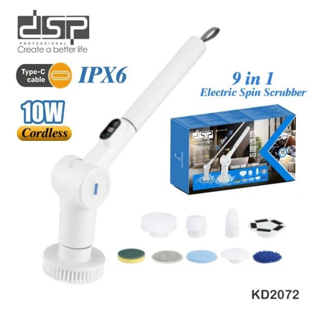 DSP 9-in-1 Cordless Cleaning Brush