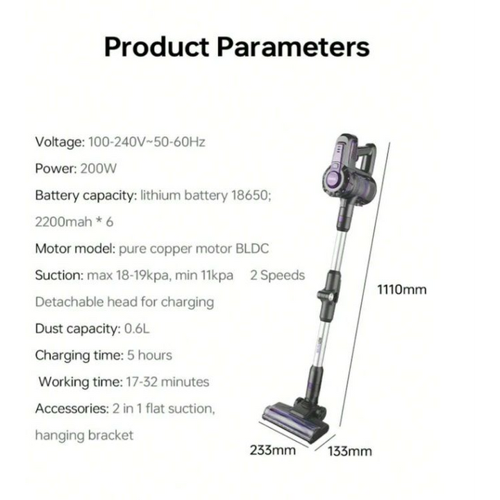 DSP Cordless (Rechargeable) Vacuum