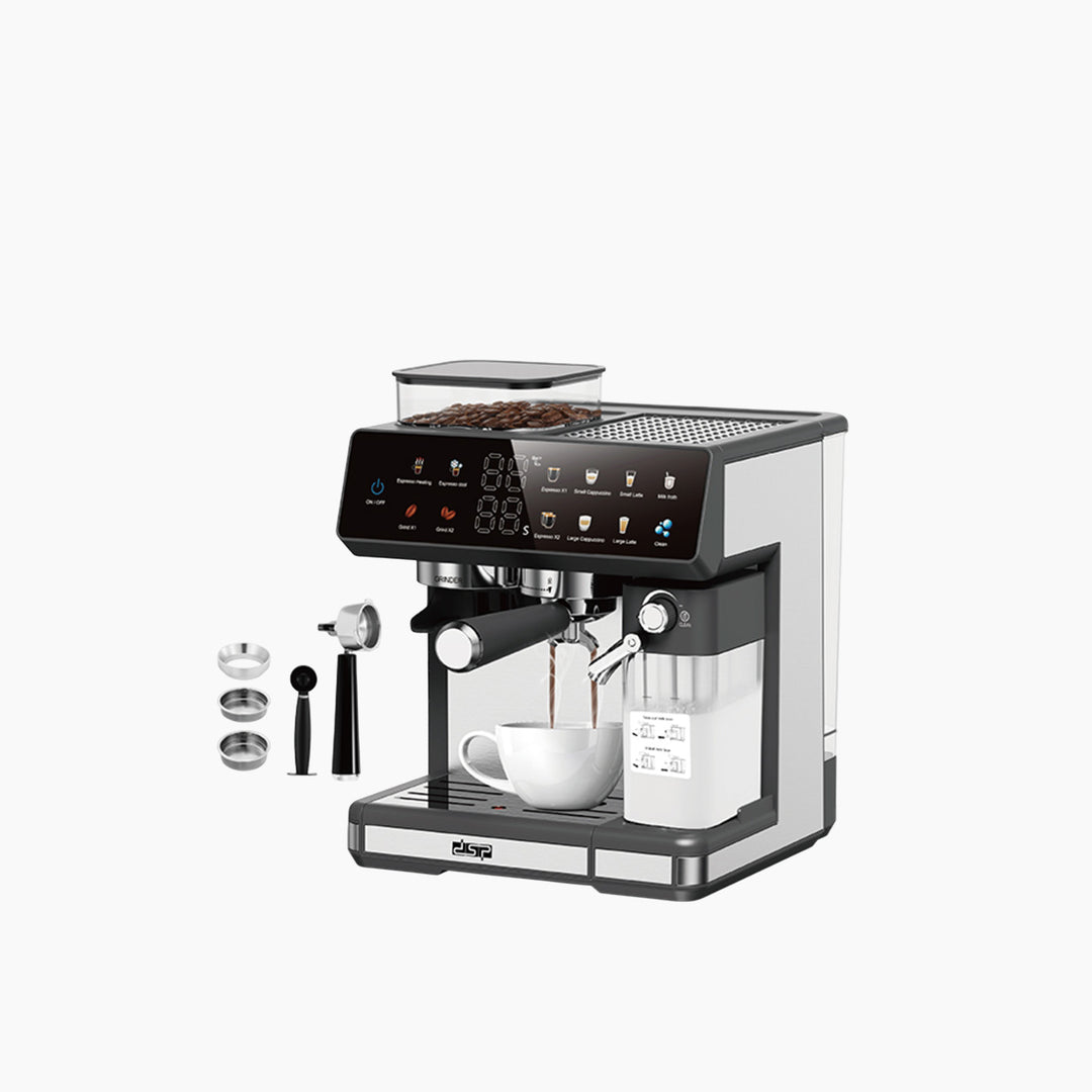 DSP Full-Touch Espresso Machine with Grinder