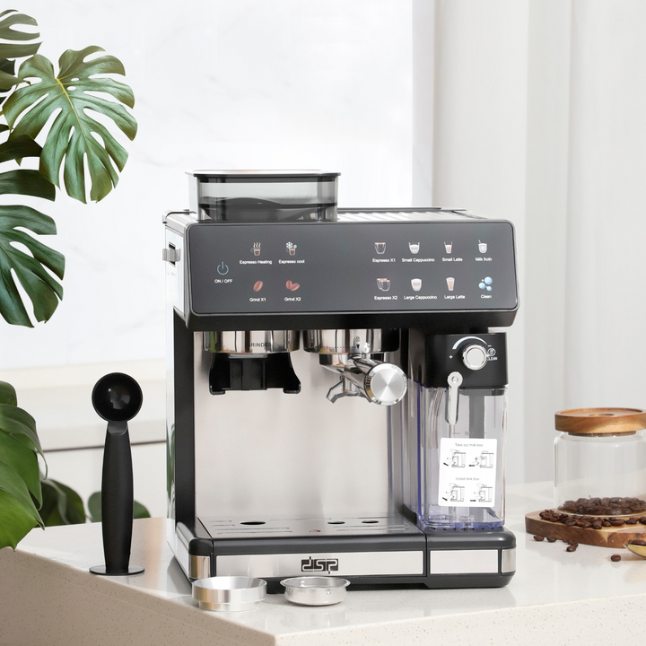 DSP Full-Touch Espresso Machine with Grinder