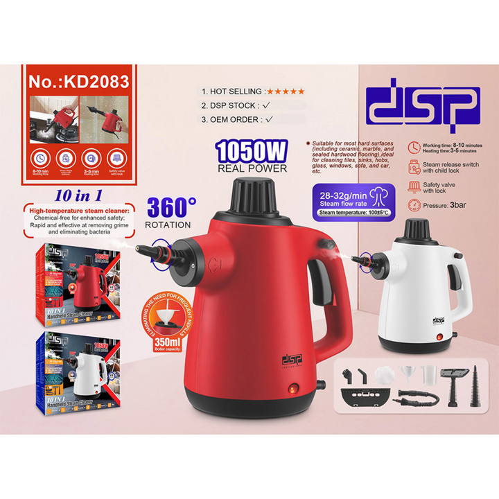 DSP Multi-Purpose Steam Cleaner, 1050W