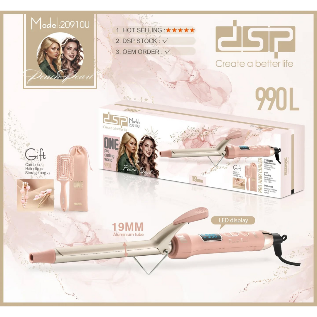 DSP Pink Hair Straightener, 990°F