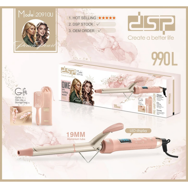DSP Pink Hair Straightener, 990°F