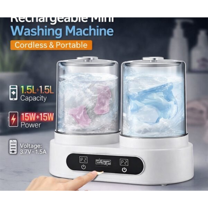 DSP Smart Rechargeable Mini Washing Machine KW1011