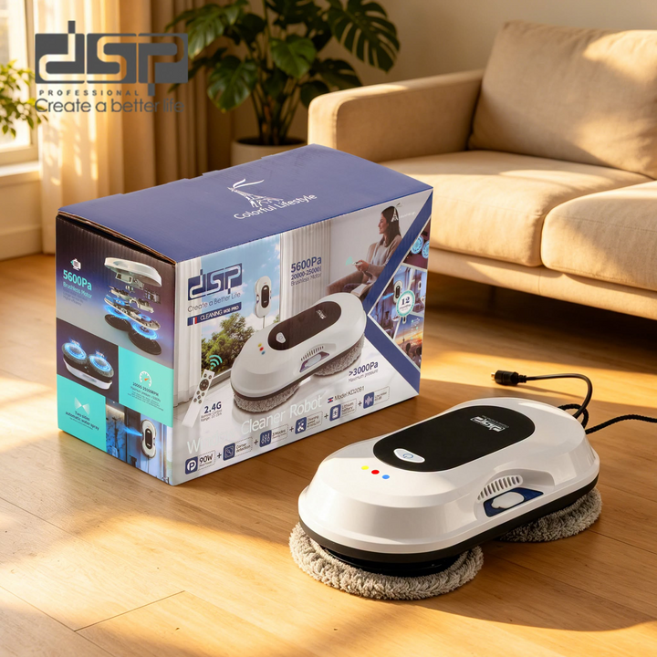 DSP Window Cleaning Robot with 5600Pa Suction Power
