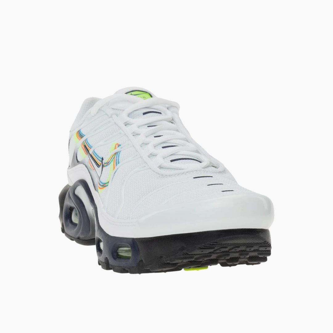 Nike Air Max Plus (GS) Multi-Swoosh White/Volt - HUNA