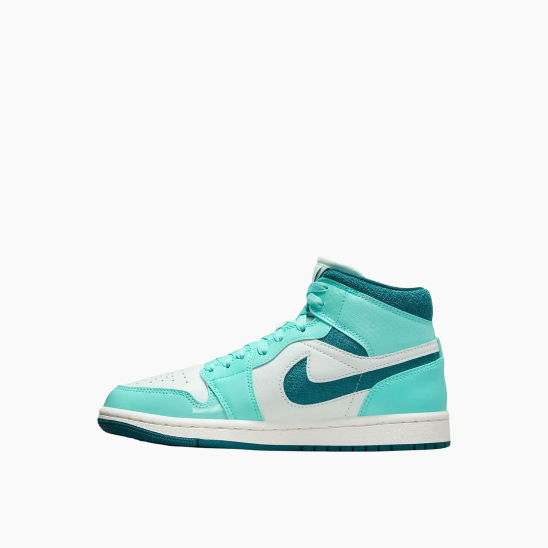 Air Jordan 1 Mid Bleached Turquoise Shoes