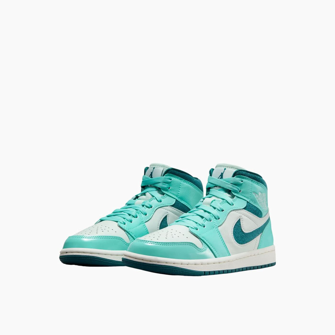 Air Jordan 1 Mid Bleached Turquoise Shoes