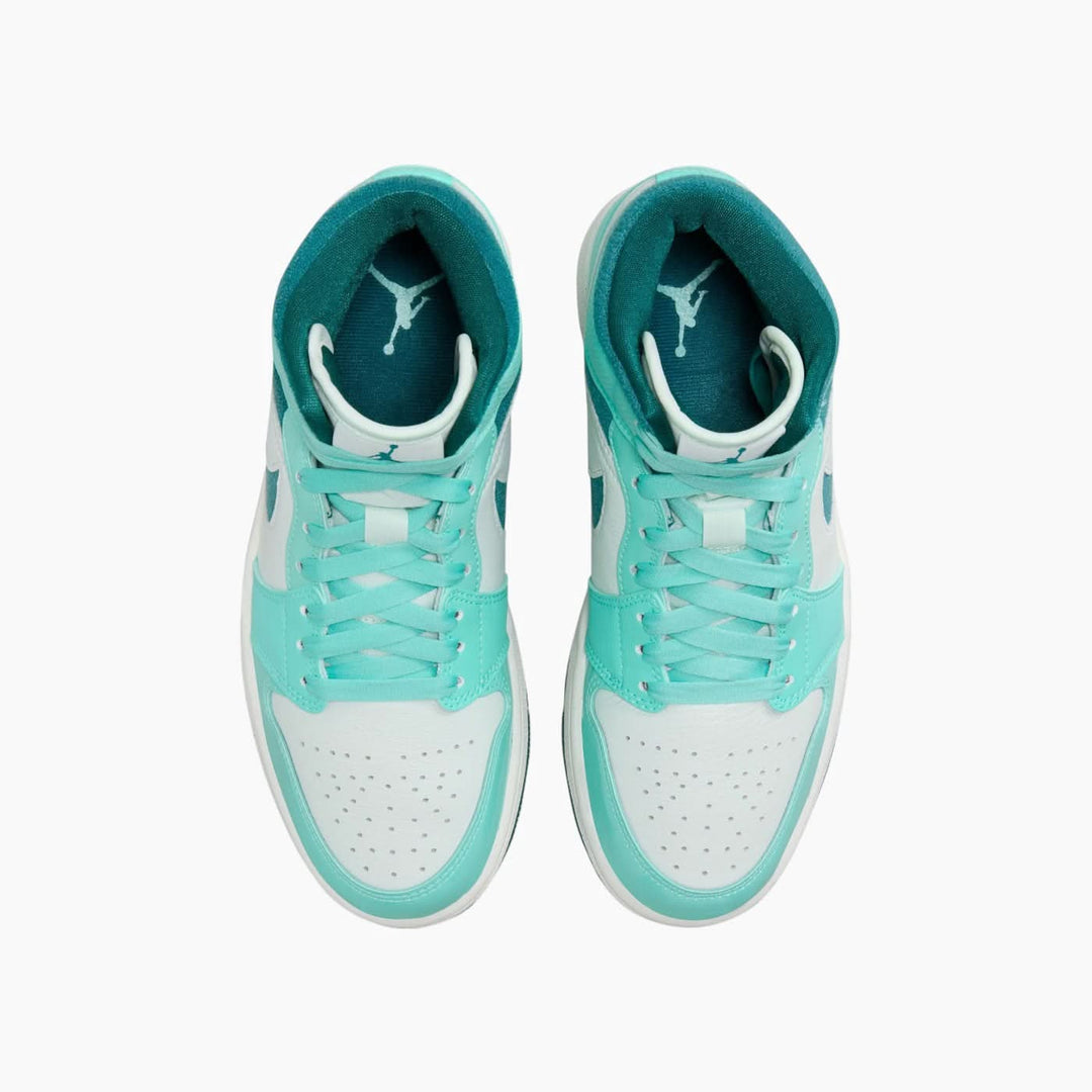 Air Jordan 1 Mid Bleached Turquoise Shoes